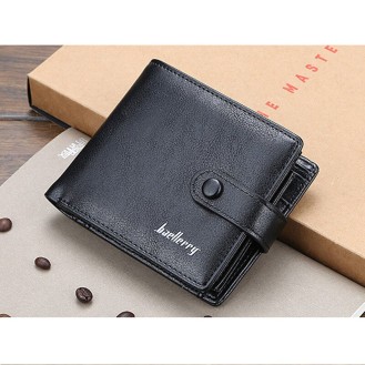 Small men's wallet with a clasp BAELLERRY D1305 Black